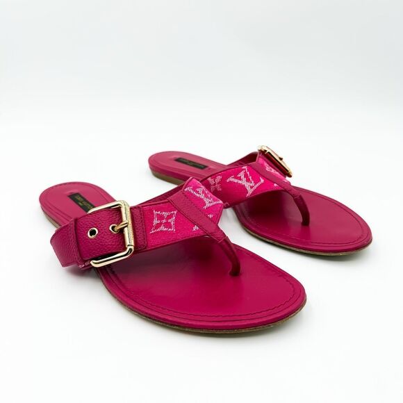 Louis Vuitton LV Monogram Sandals Flats EU 40 US 10 - Picture 2 of 11